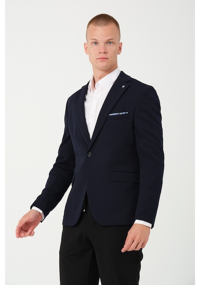 Bonesti Erkek Slim Fit Blazer Ceket Lacivert