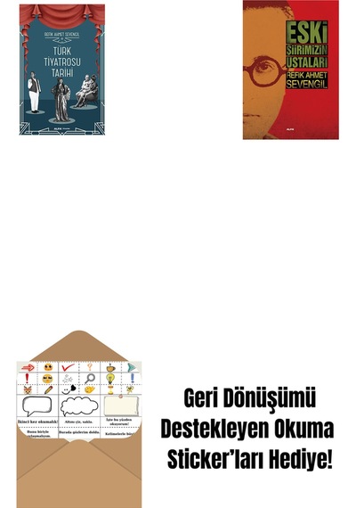 Türk Tiyatrosu Tarihi Ciltli + Eski Şiirimizin Ustaları + Okuma Sticker'ları