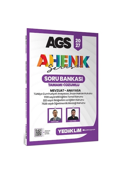 Yediiklim 2027 Meb-ags Mevzuat-anayasa Soru Bankası Çözümlü Ahenk Serisi - Bülent Tanık