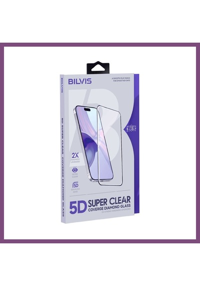 Twin StoreApple iPhone Uyumlu 15 Bilvis 5d Super Clear Diamond Cam Ekran Koruyucu Bzstwın