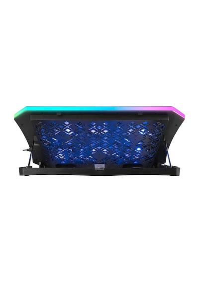 Ad-rc34 Metafor Rgb 6 Fanlı Telefon Tutuculu Rgb Işıklı 15-17 Notebook Soğutucu Stand