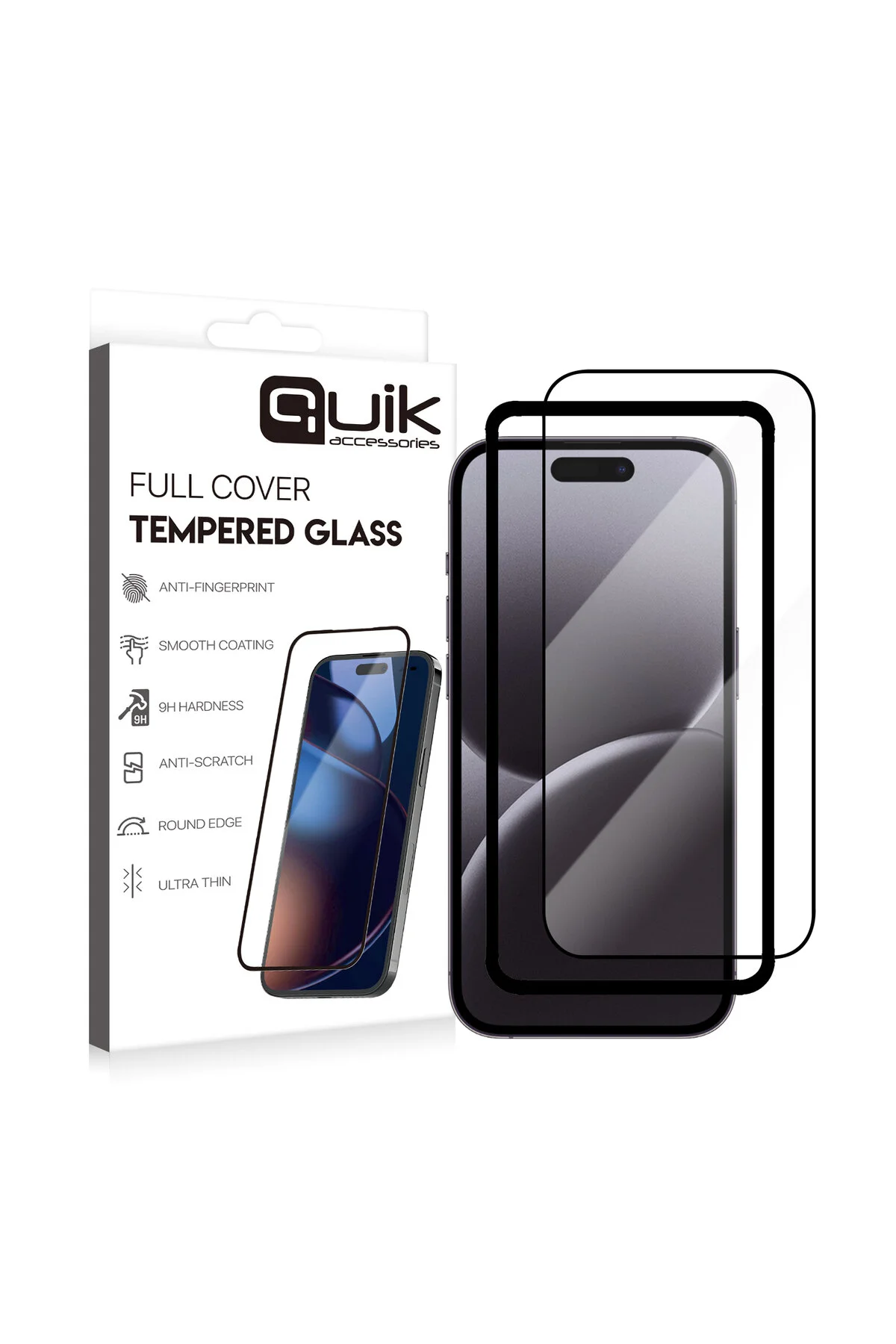 Accessories Apple Uyumlu iPhone 16 Pro Max Temperli Cam Ekran Koruyucu Tam Kaplama