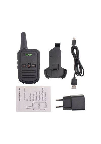Wln KD-C51 16 Kanal Siyah Kasa Tekli El Telsizi
