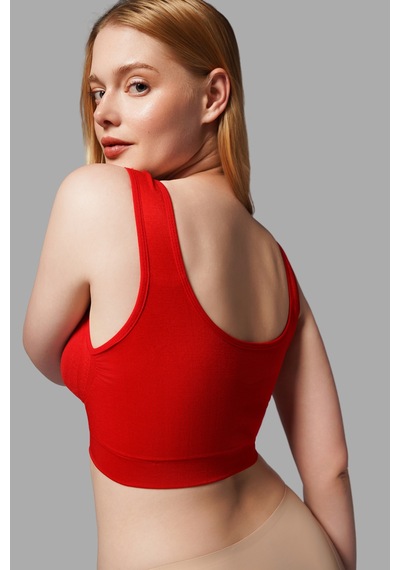Toparlayıcı Balensiz Pedli Büstiyer 5040 Kırmızı
