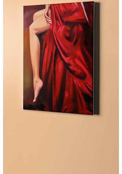Webstyle Sayılarla Boyama Seti Kasnaklı Kırmızı Elbise 40 X 50 Cm