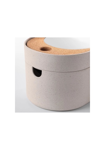 Ikea Saxborga Aynalı Düzenleyici Kutu Seti 4'lü 17 X 24 X 14 Cm Bej - Kahverengi