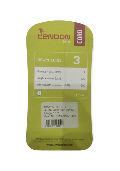 Tendon Reep 3 mm 10 metre Yardımcı ip Çok Renkli