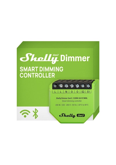 Shelly Dimmer Gen3 Akıllı Led Dimmer Kontrol Rölesi