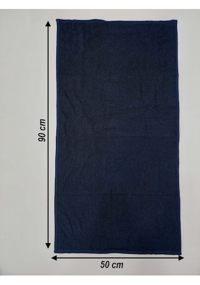 12'li Lacivert Kuaför Berber Havlusu 50 x 90 CM Profesyonel Saç Kurutma Havlusu Ekonomik Set