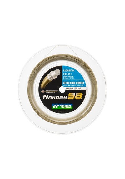 Yonex NBG 98 Badminton Kordajı 200 M Gümüş Gri