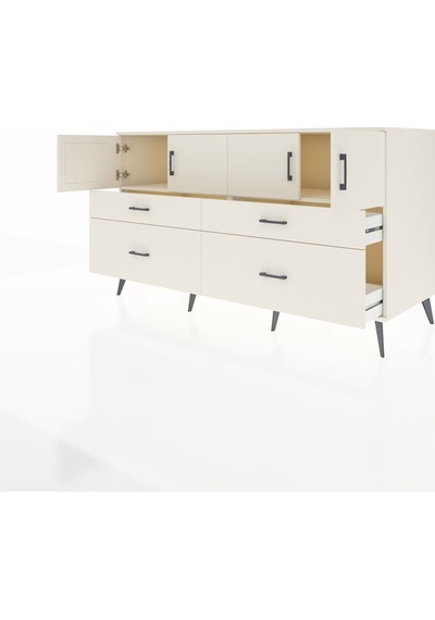 Kronos Konsol 2 Raflı 4 Çekmeceli 4 Kapaklı 176x59x99 Aytaşı-ayta Aytaşı-aytaşı