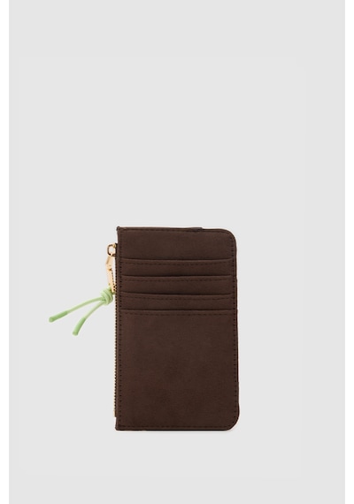 Shule Bags Lume Süet Kadın Kartlık Kahve