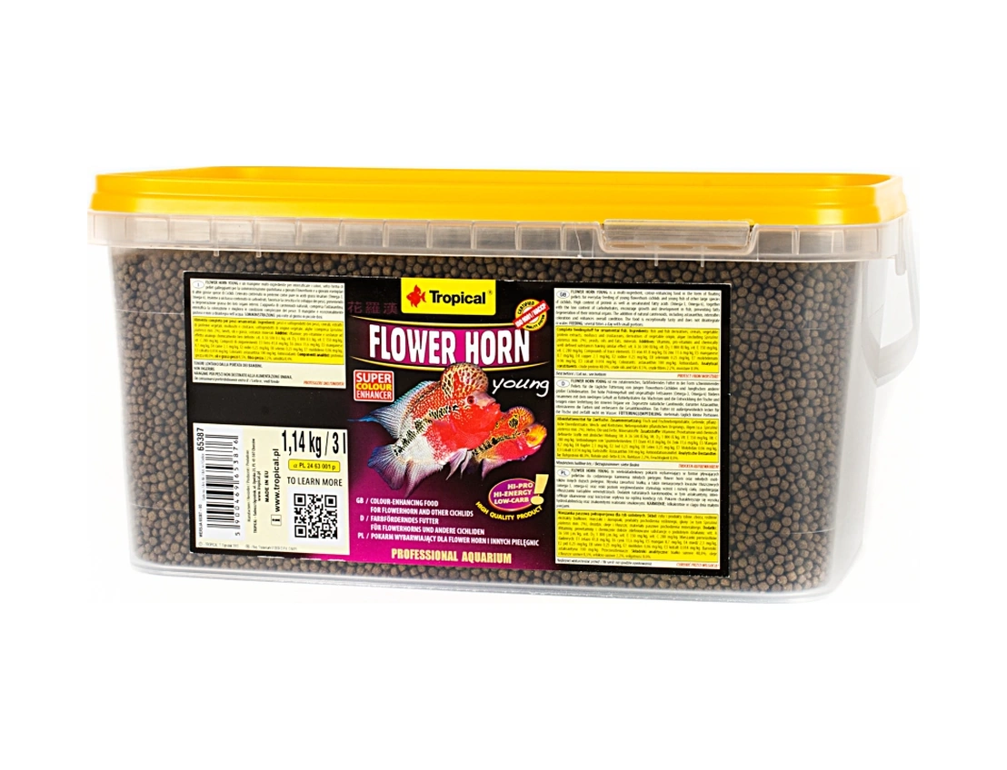 Tropical Flower Horn Young Pellet 250 Gr Açık