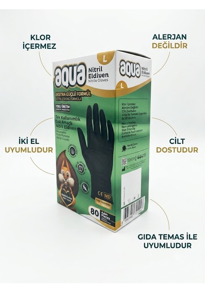 Aqua Nitril L Eldiven