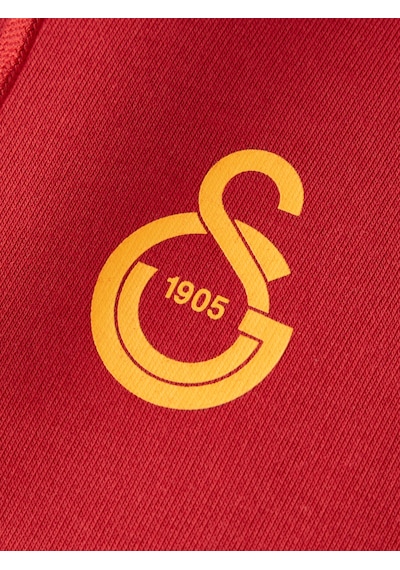 Gsstore Galatasaray Puma Fermuarlı Kapüşonlu Sweatshirt 78291001 Kırmızı