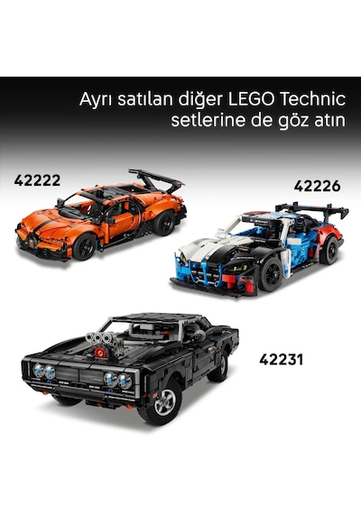 LEGO® Technic Fast and Furious Mitsubishi Eclipse Araba 42229 - 14 Yaş ve Üzeri için NOS Tüpü İçeren Oyuncak Yapım Seti (827 Parça)
