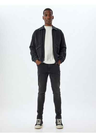 Koton Skinny Fit Kot Pantolon - Michael Jean Siyah 5wam40056nd Siyah