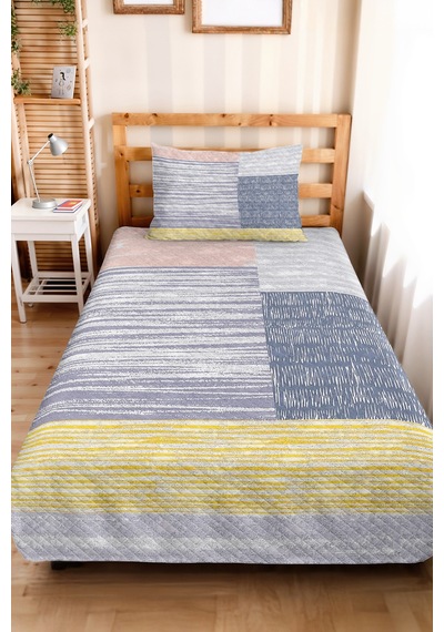 Mavi Geometrik Genç Odası Tek Kişilik Pike Takımı - Sarı Gri Modern 160x220 Cm Kapitone Yatak Örtüsü Kırsal Yaprak Masalı Mavi Geometrik Genç Odası Tek Kişilik Pike Takımı - Sarı Gri Modern 160x220 Cm Kapitone Yatak Örtüsü Kırsal Yaprak Masalı
