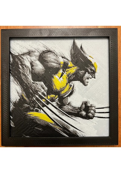 Wolverine 3d Baskı Tablo Çerceve