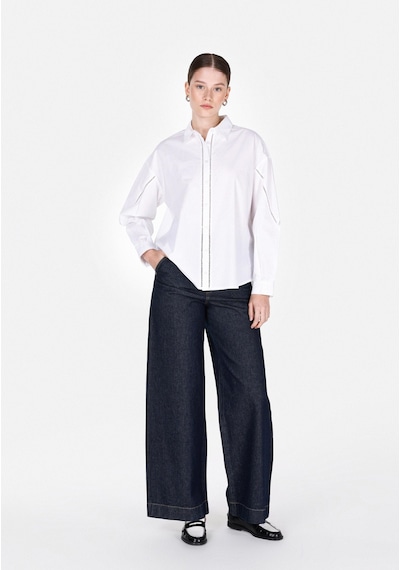 Colin's Colins Regular Fit Shirt Neck Düz Kadın Beyaz Uzun Kol Gömlek Cl1073690 Q1.v1 Wht Beyaz Colin's Colins Regular Fit Shirt Neck Düz Kadın Beyaz Uzun Kol Gömlek Cl1073690 Q1.v1 Wht Beyaz