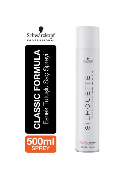 Schwarzkopf Silhouette Esnek Tutucu Sprey 500ml Beyaz