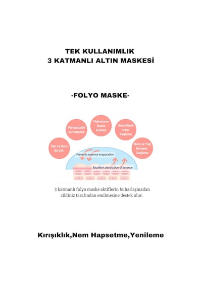 Dermal 3 Katmanlı Folyo Göz Maskesi 2'li