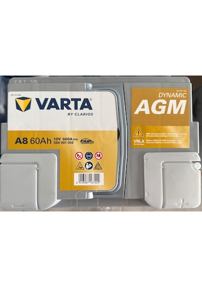 Varta / A8 Agm 60 Amper Start-stop Akü 2025 Tarihli