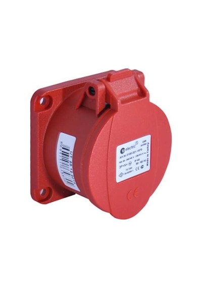 Tp Electric 3107 321 1670 5x32A Ip44 Makine Prizi Düz 70x70