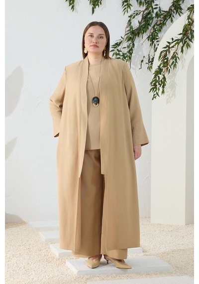 Aker Camel Nakış Detaylı Kimono Camel Camel