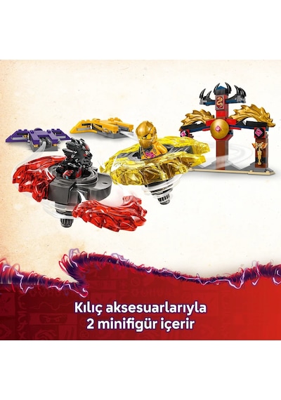 LEGO® NINJAGO® Ejderha Spinjitzu Savaş Paketi 71826 - 6 Yaş ve Üzeri Çocuklar için 2 Ninja Minifigürü İçeren Oyuncak Yapım Seti (186P)