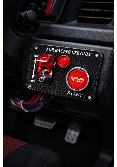 Üniversal Yarış Tipi Motor Çalıştırma Paneli Racıng Start Panel Engıne Start Butonu + Kıll 0