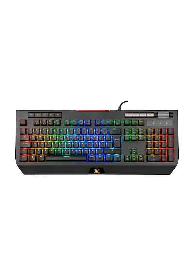 Rampage KB-R105 EXHERO Usb Kablolu RGB Ledli Outemu Blue Switch 5 Makro Tuşlu Gaming Q Klavye