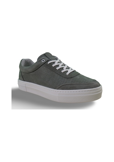 Erkek Hakiki Deri Sneaker Yeşil