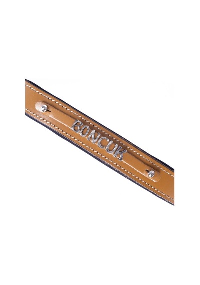 Doggie İsimlikli Deri Boyun Tasması M 2.5x37-45CM Camel