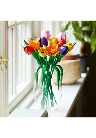 LEGO® Botanicals Lale Buketi 11501 - Yetiskinler için 5 Çesit Lale Içeren Yaratici Dekoratif Model Yapim Seti (576 Parça)
