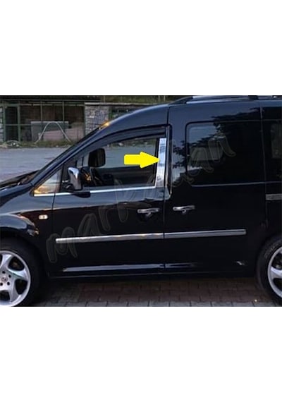 Vw Caddy Krom Kapı Direği 2004-2014 2 Parça Paslanmaz Çelik