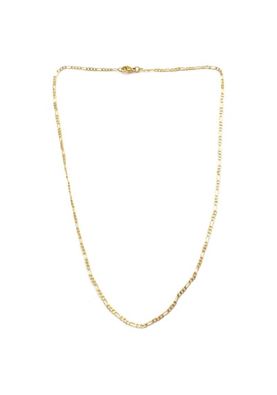 Ferizz Altın Kaplama İnce Figaro Unisex Zincir Kolye 45 Cm Zn-25