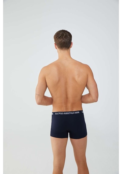 U.S. Polo Assn. U S Polo Assn Erkek Baskılı Lacivert 2'Li Boxer 4852 Lacivert