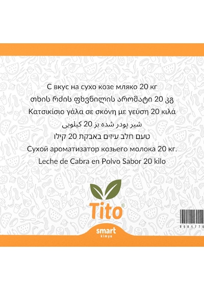 Toz Keçi Sütü Aroması 20 Kg