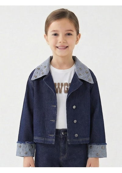 Xo Kids Kız Çocuk Ceket 4-13 Yaş 26131 Mavi