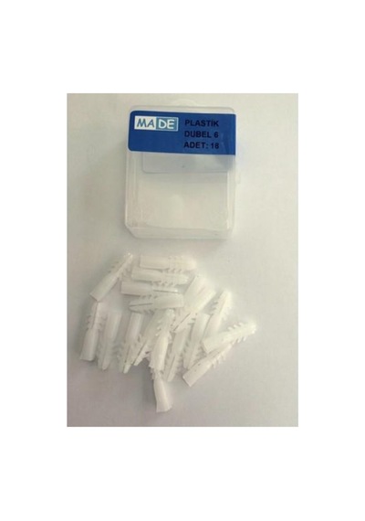 Kaliteli Plastik Dübel 6mm 18adet