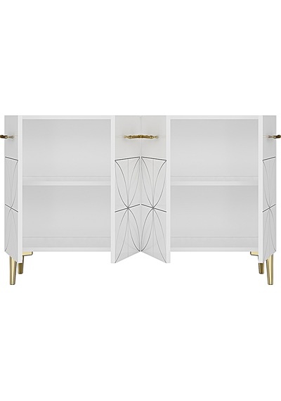 Ka1234bg Eliz Konsol Ve Tv Sehpası Beyaz-gold 120cm