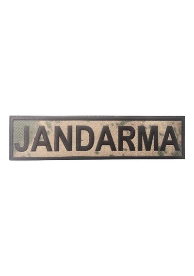 Pvc Jandarma Eğitim Tpu Arkası Cırtlı Soy İsim Yazdırılabilir İsimlik 1 Adet