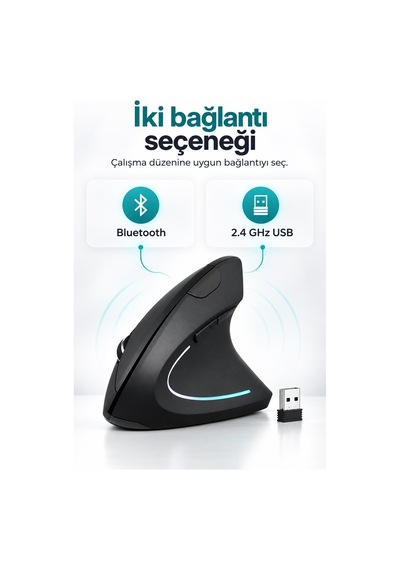 Sessiz Click Ergonomik Dikey Kablosuz Mouse Bluetooth 2.4ghz Usb Çift Cihaz Geçiş 800/1200/1600 Dpı Siyah 37294 - 935560823 Diğer Sessiz Click Ergonomik Dikey Kablosuz Mouse Bluetooth 2.4ghz Usb Çift Cihaz Geçiş 800/1200/1600 Dpı Siyah 37294 - 935560823 Diğer