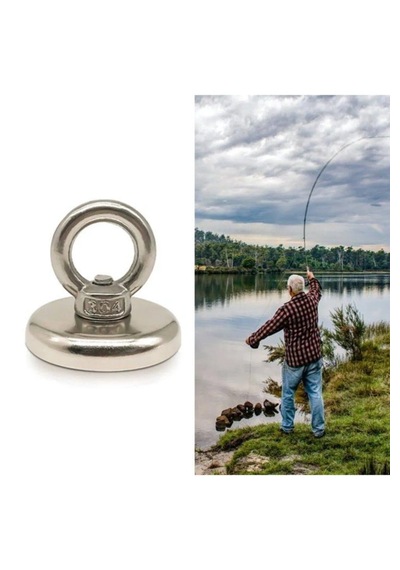 Magnet Fishing Halatlı Neodyum Pot Mıknatıs Seti, 48mm Çapında Kancalı Mıknatıs Balıkçılığı