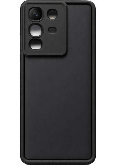 İnfinix Note50-4g Ve Note50pro Uyumlu Kamera Çıkıntılı Mat Silikon Telefon Kılıfı Siyah