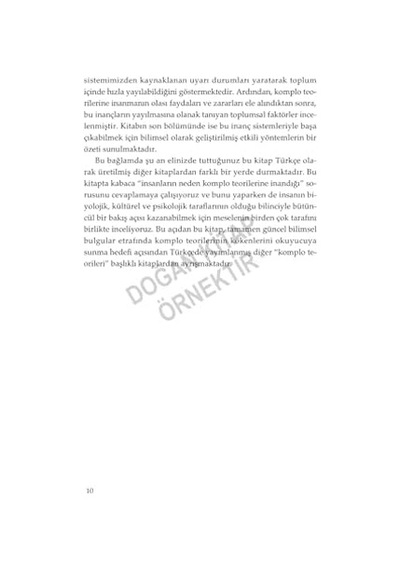 Komplo Teorilerine Neden İnanırız : Komplo İnançlarının Psikolojisi Üzerine