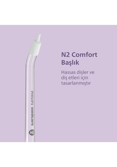 Philips Sonicare Kompakt Ağız Duşu 2li Yedek Başlığı, N2 Comfort Başlık , N1 Standart Başlık, Hx3072/00