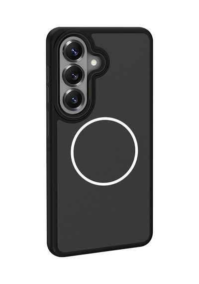 Maks Technology Galaxy Uyumlu S26 Plus Kılıf M-safe Şarj Özellikli Metal Kamera Çerçeveli Mkst Sanremo Silikon Kapak - Laci Lacivert