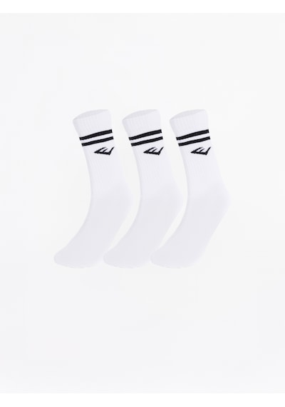 Everlast Stripe Econ 3'lü Beyaz Çorap Beyaz